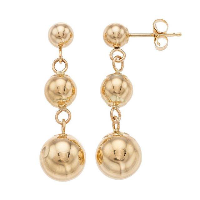 Forever 14K Ball Drop Earrings, Womens, 14k Gold Product Image