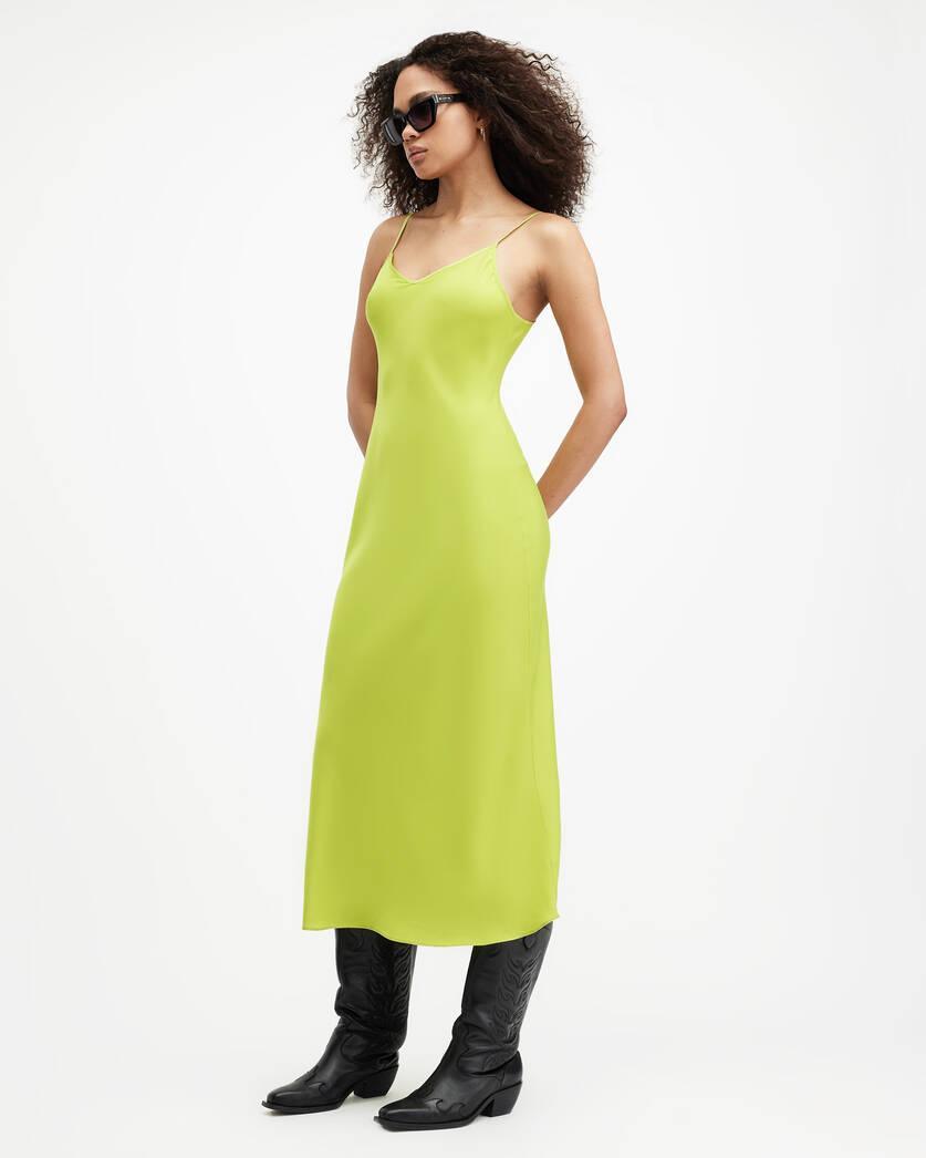 Bryony V-Neck Midi Slip Dress Product Image