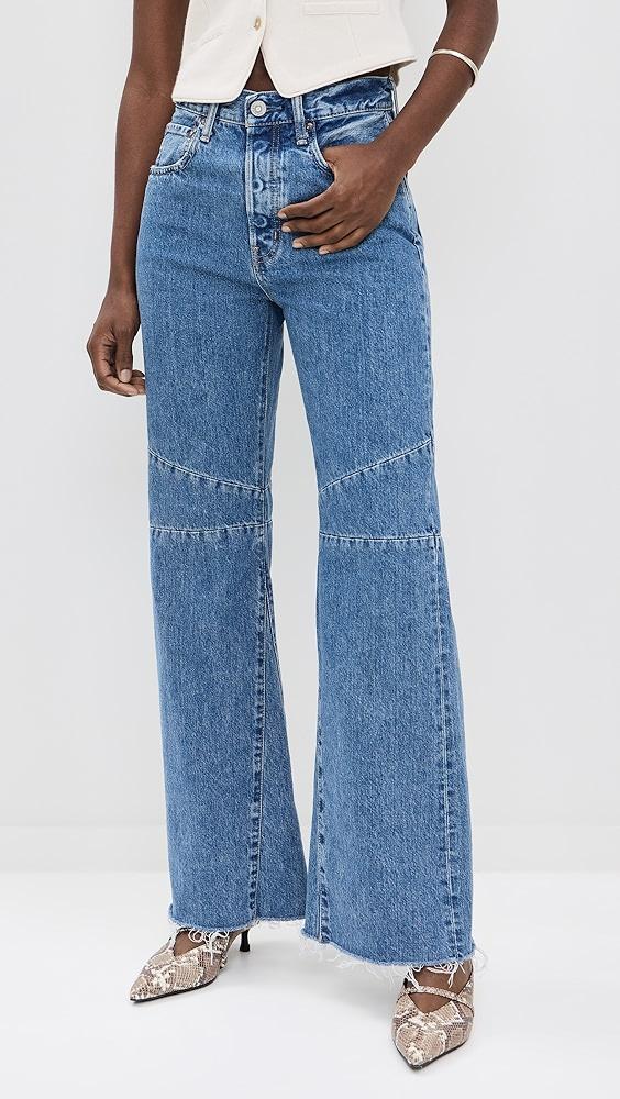 MOUSSY VINTAGE MV Riviera Switching Flare Jeans | Shopbop Product Image