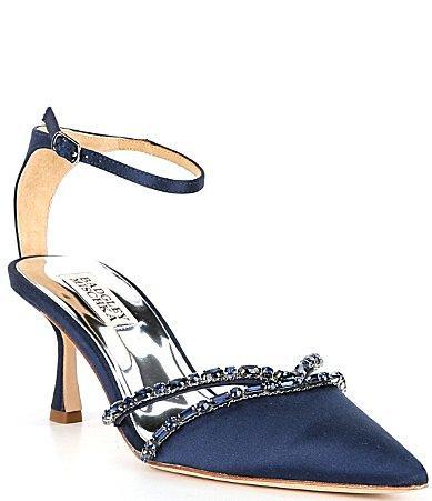 Badgley Mischka Collection Ankle Strap Pointed Toe Pump Product Image