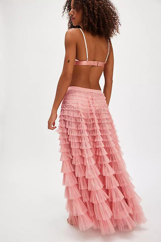 Return Of The Ruffle Maxi Slip Skirt Product Image