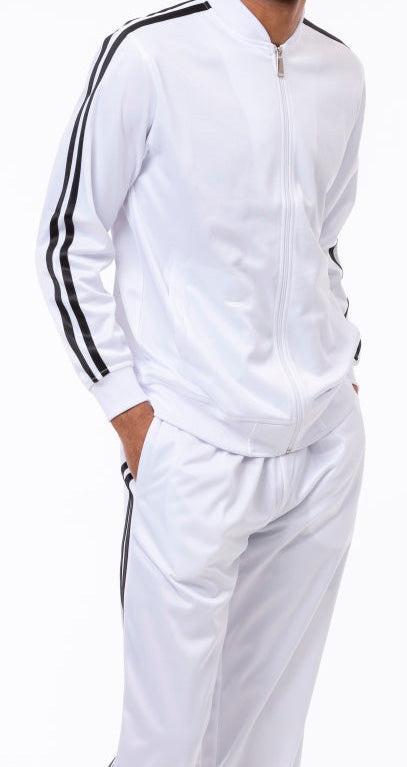 Men's Casual Jogging Set 2 Piece in White Male product image