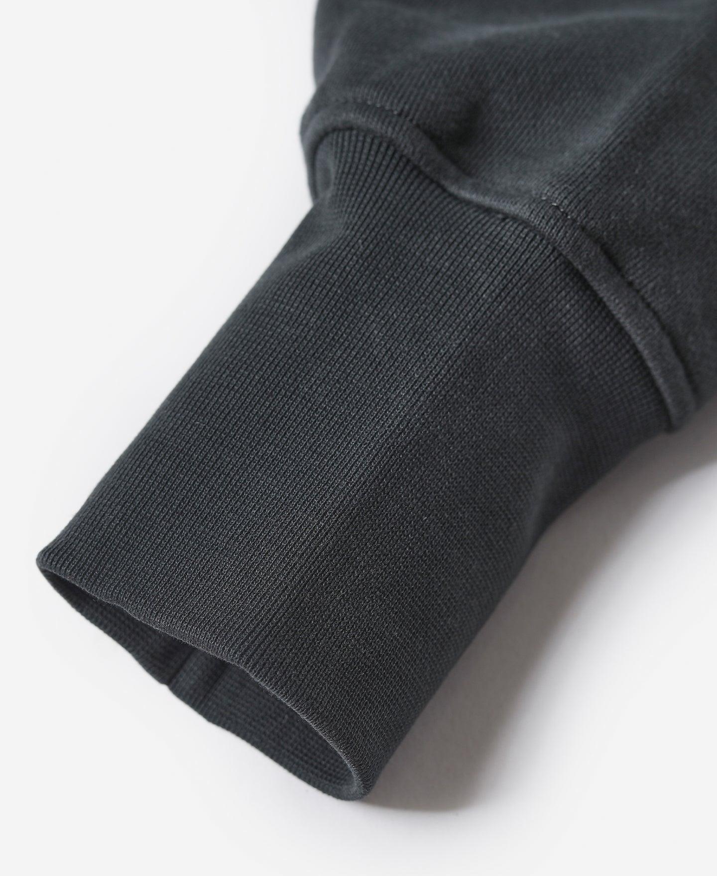 17.5 oz Terry Cloth Full-Zip Hoodie - Black Product Image