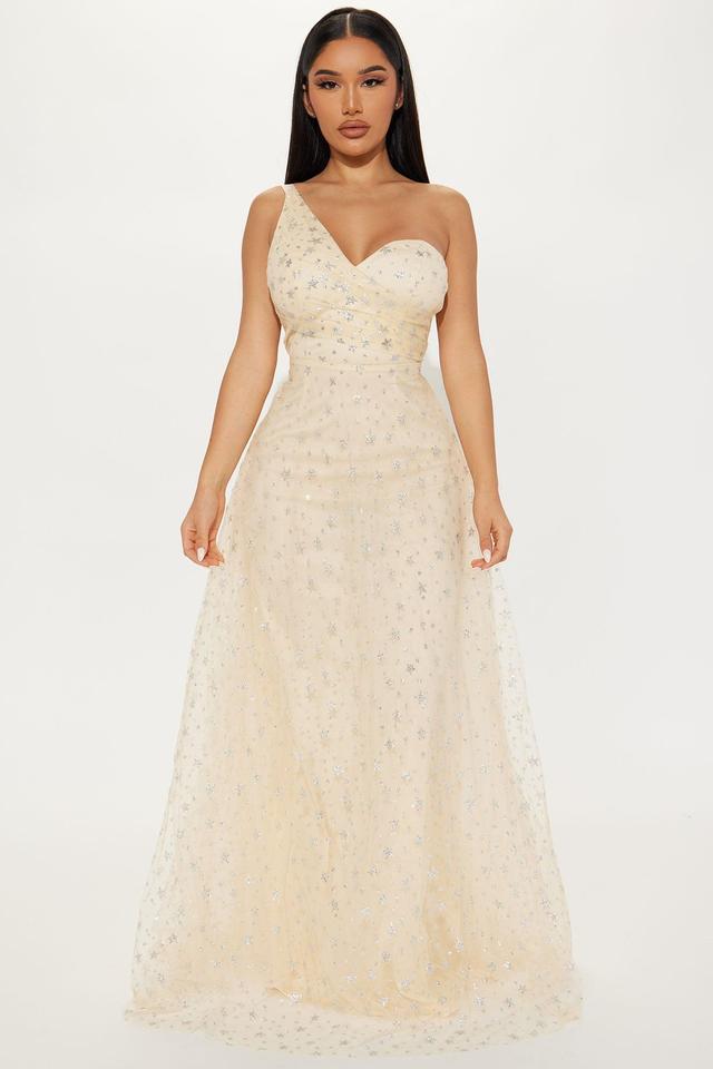 All The Stars Tulle Maxi Dress - Cream Product Image