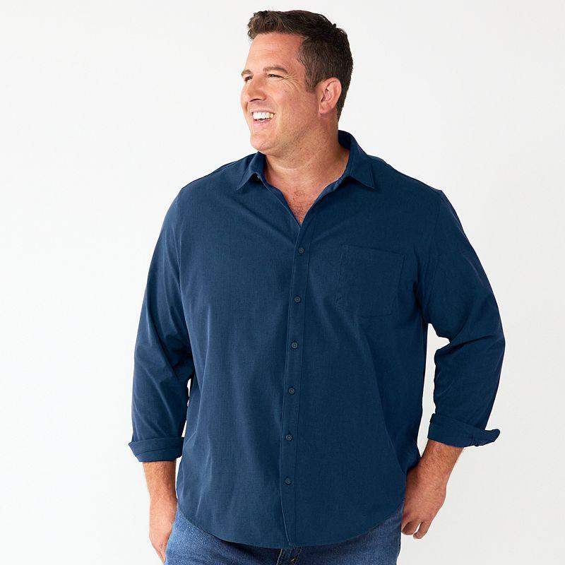 Big & Tall Apt. 9 Button-Down Tech Shirt, Mens Product Image