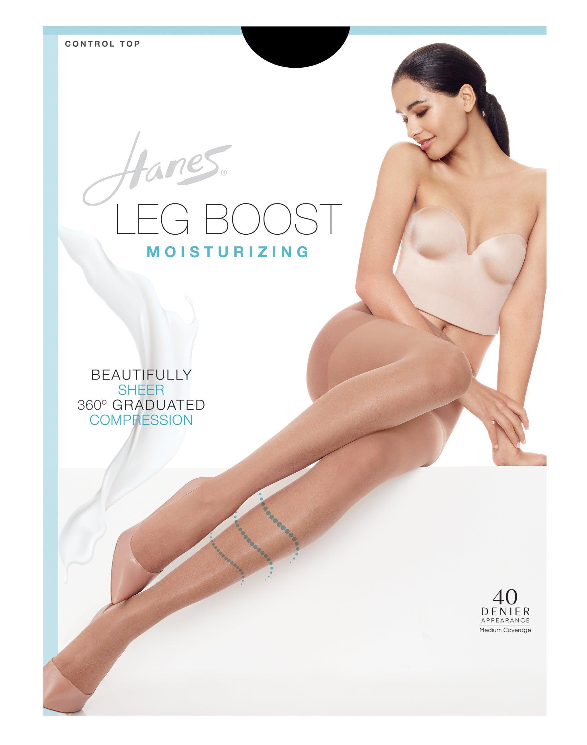 Hanes Leg Boost Moisturizing Pantyhose Little Color EF Womens Product Image