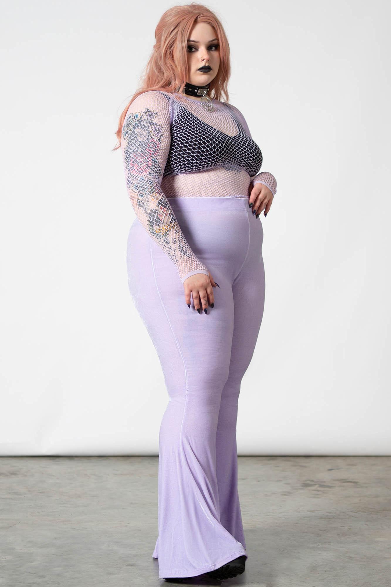 Moondance Bell Bottoms [PASTEL LILAC] [PLUS] Female Product Image