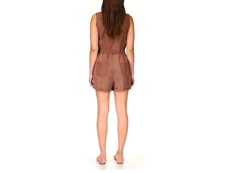 Sanctuary Sightseer Slub Twill Romper (Rattan) Women's Jumpsuit & Rompers One Piece Product Image