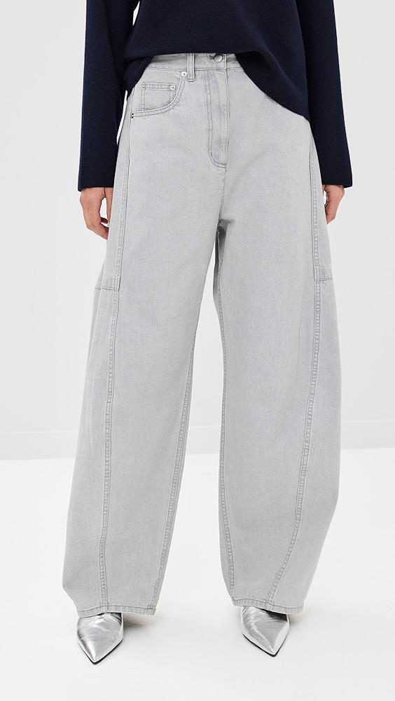 Tibi Grey Denim Sid Jeans | Shopbop Product Image