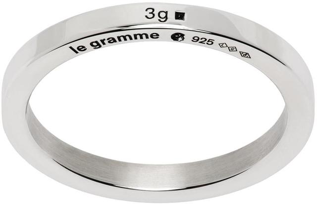 Silver 'La 3g' Ribbon Ring Product Image