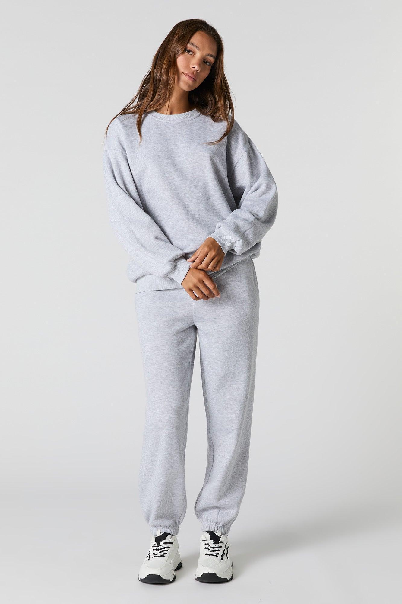 Oversized Fleece Sweatshirt Female Product Image