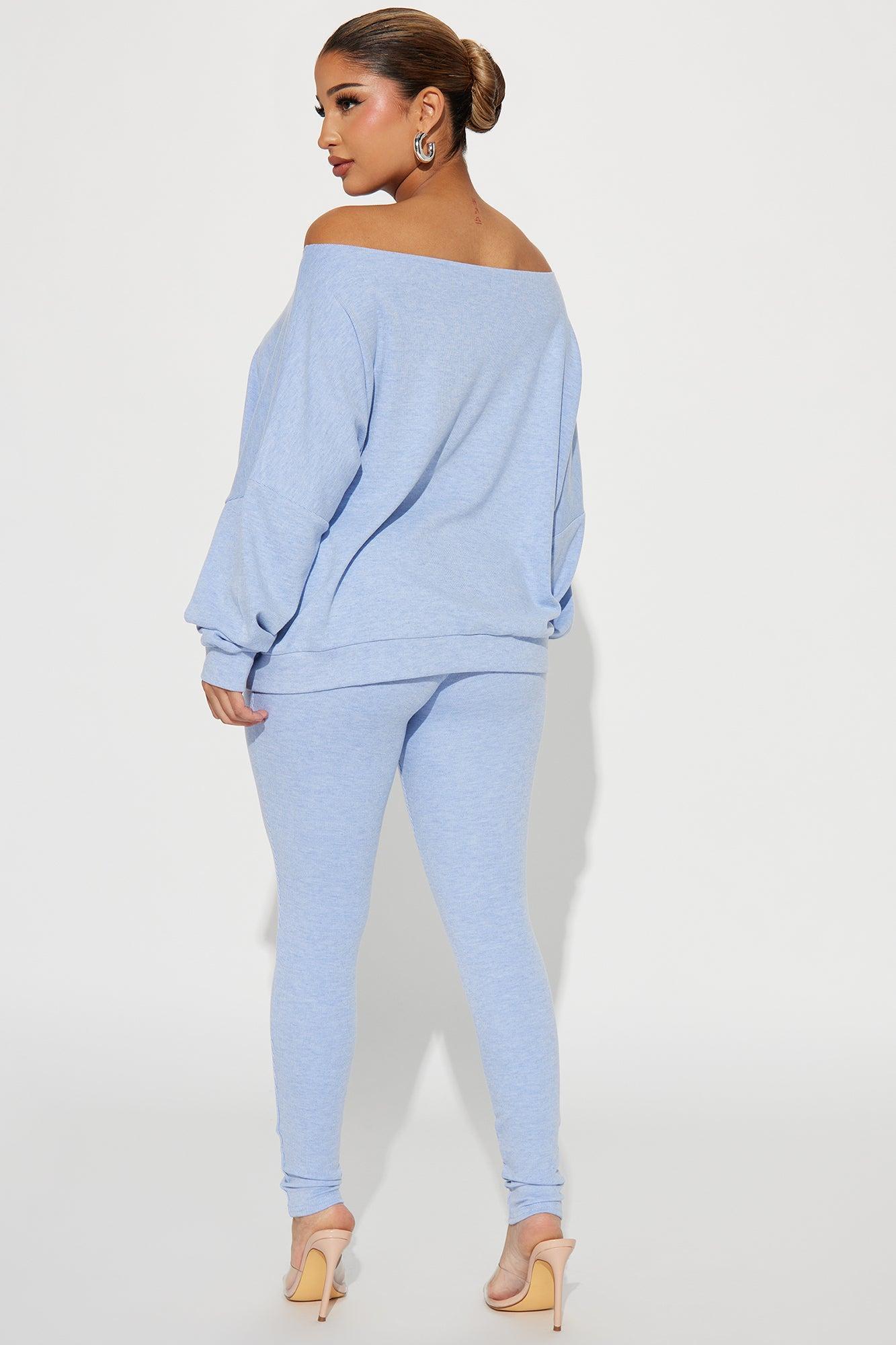 Just Vibing Super Soft Legging Set - Denim Product Image