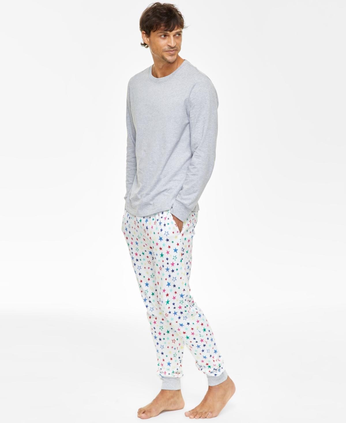 Family Pajamas Mens 2-Pc. Star Toss Mix It Cotton Pajamas Set Product Image