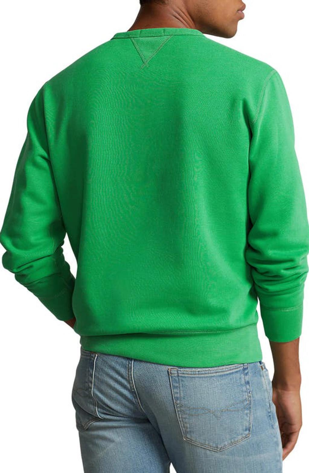 Fleece Crewneck Sweatshirt In Lifeboat Green Product Image