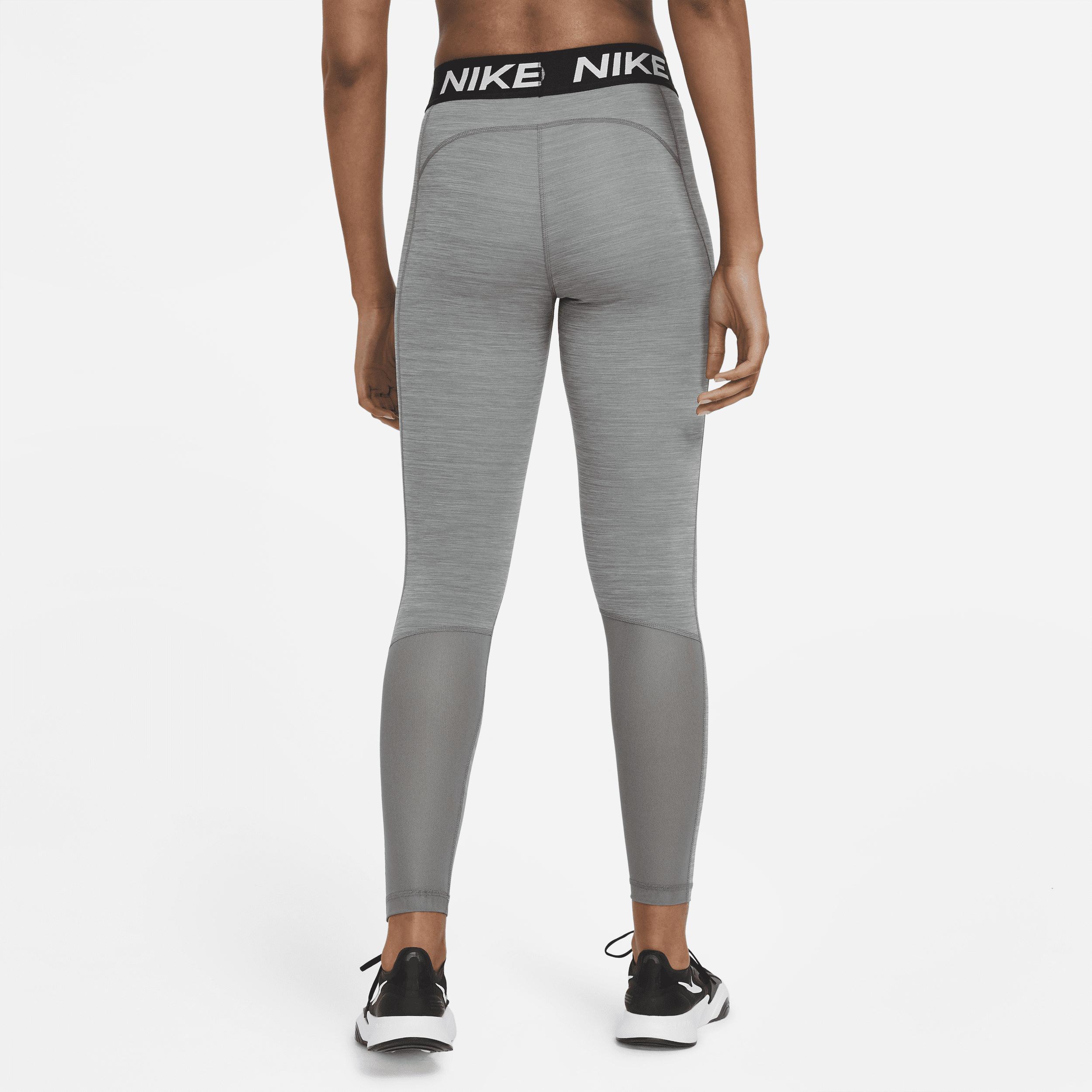 Nike Womens Pro 365 Tights - Black/Smoke Grey Heather/White Product Image