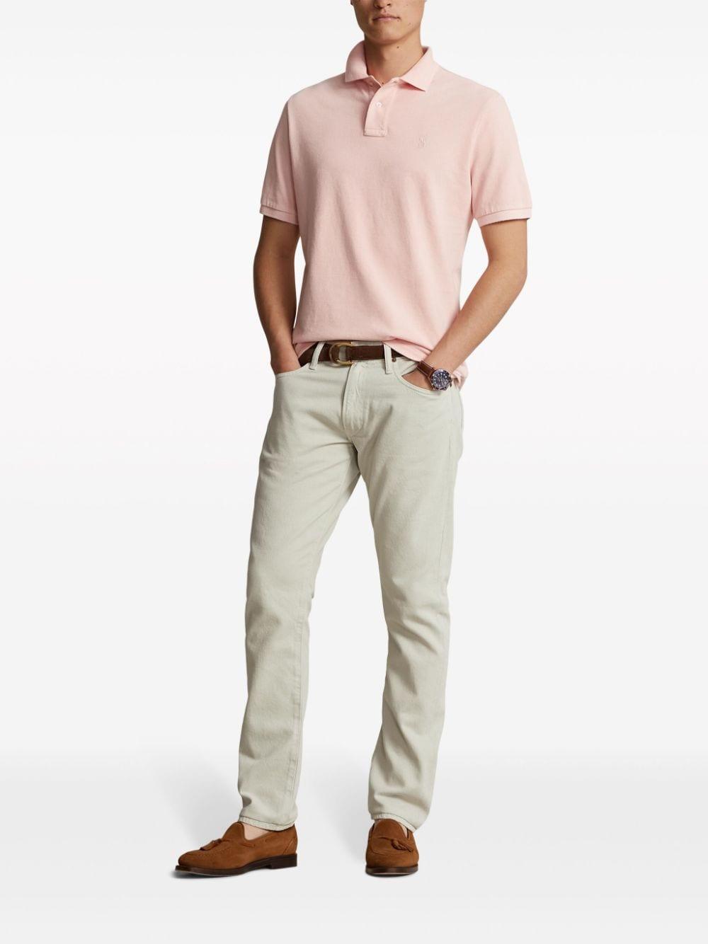 POLO RALPH LAUREN Polo Pony-embroidered Cotton Polo Shirt In Pink Product Image