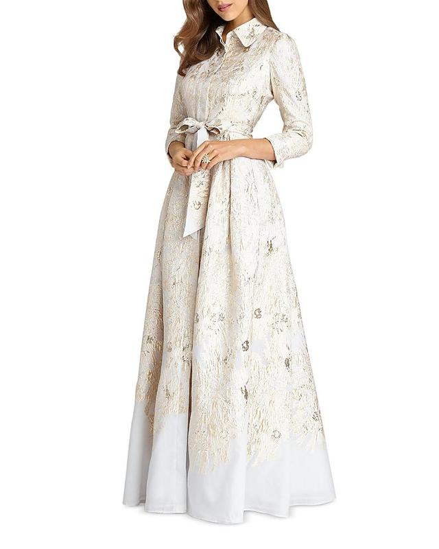 Womens Brocade Shirt Gown Product Image