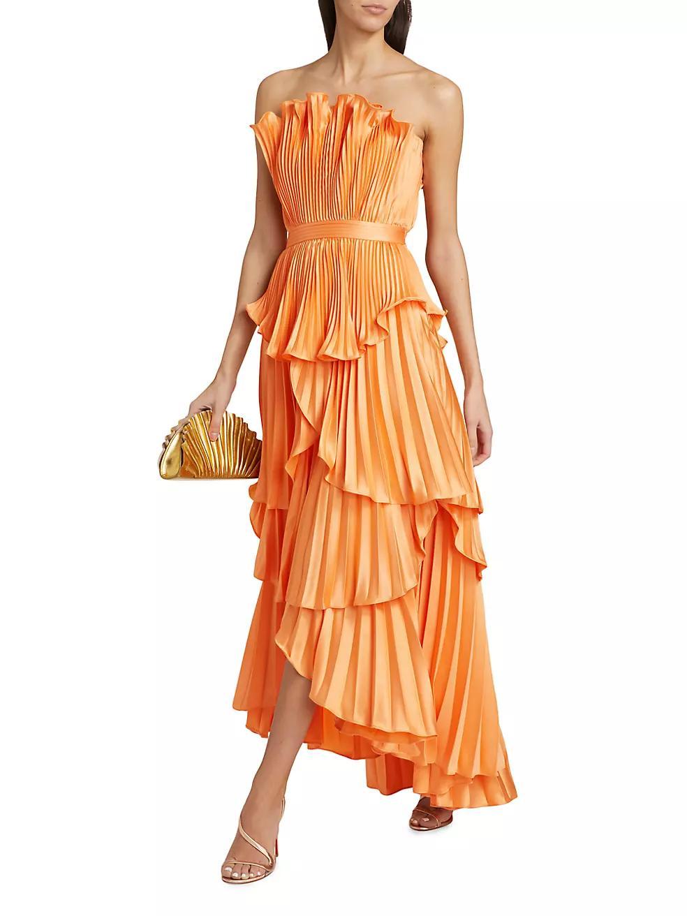 Janey Tiered Shell High-Low Gown Product Image