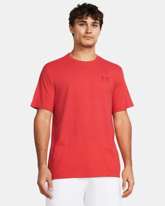 Mens Under Armour Sportstyle Tee Red Product Image