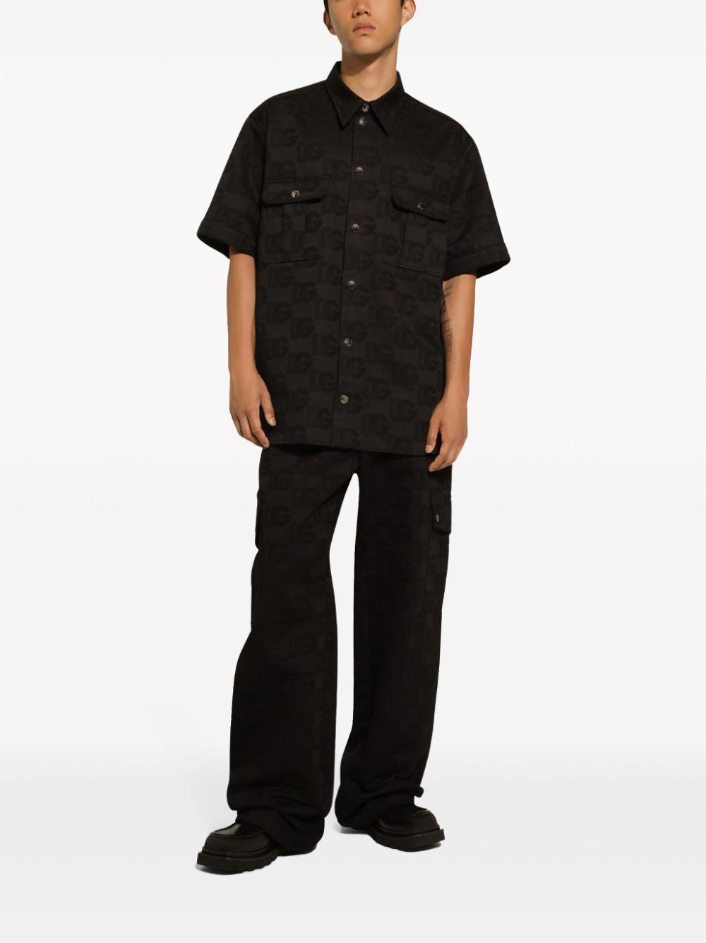 Dg Logo Short-sleeve Shirt In Black Product Image