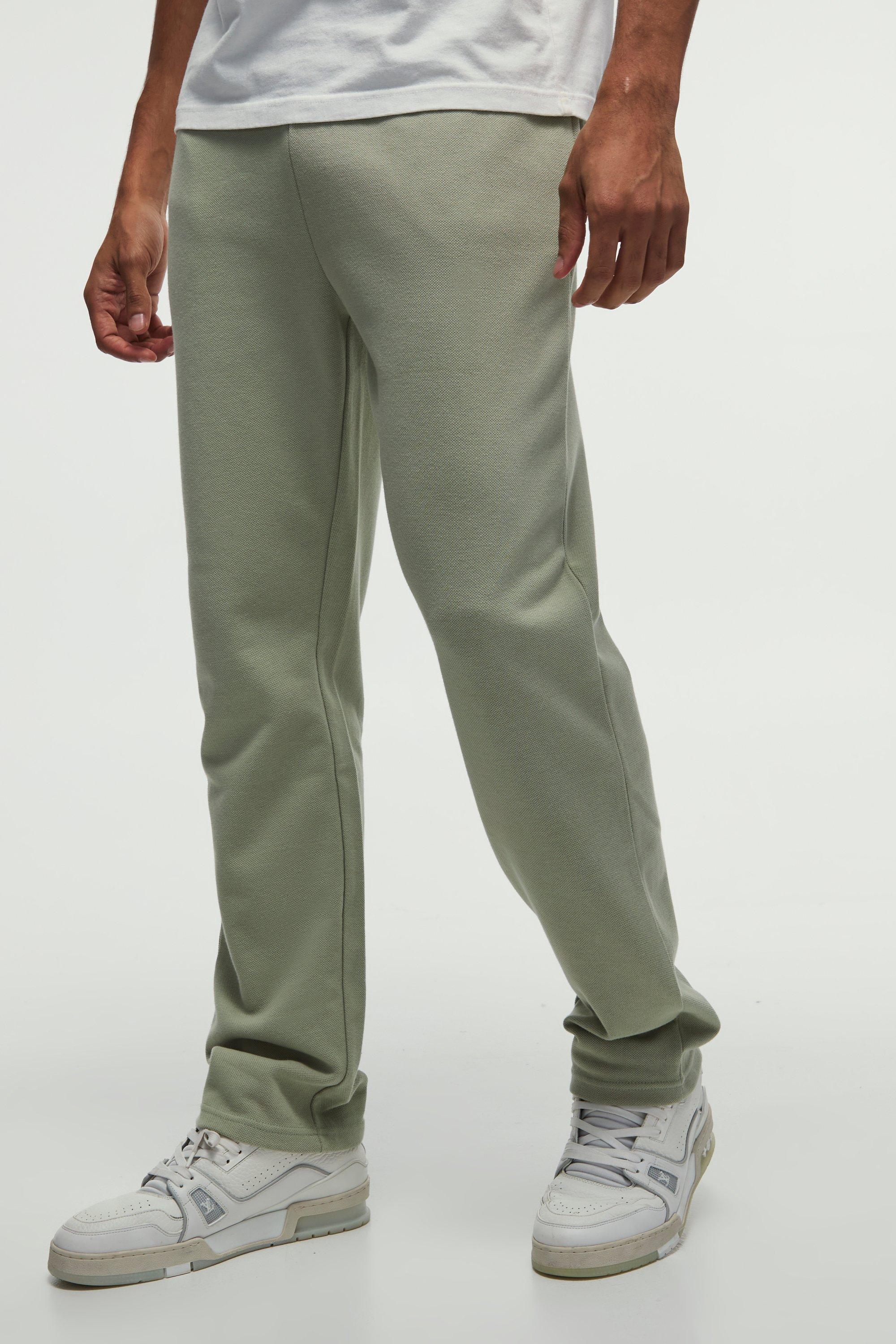 Slim Pique Sweatpants | boohooMAN USA product image