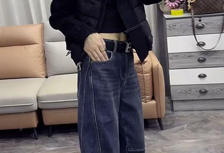 High-Rise Straight Leg Jeans Product Image