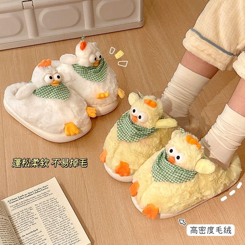 Chicken Chenille Home Slippers Product Image