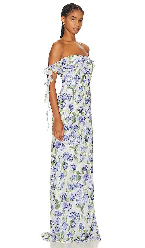 Amanda Uprichard x REVOLVE Marmont Gown in Blue. Product Image