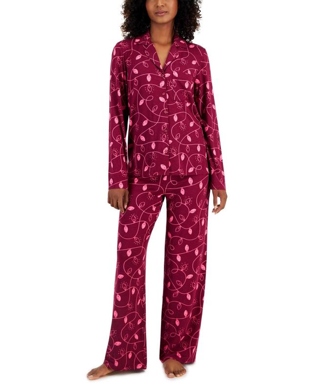 Jenni Womens Supersoft Notched-Collar Pajamas Set, Created for Macys Product Image