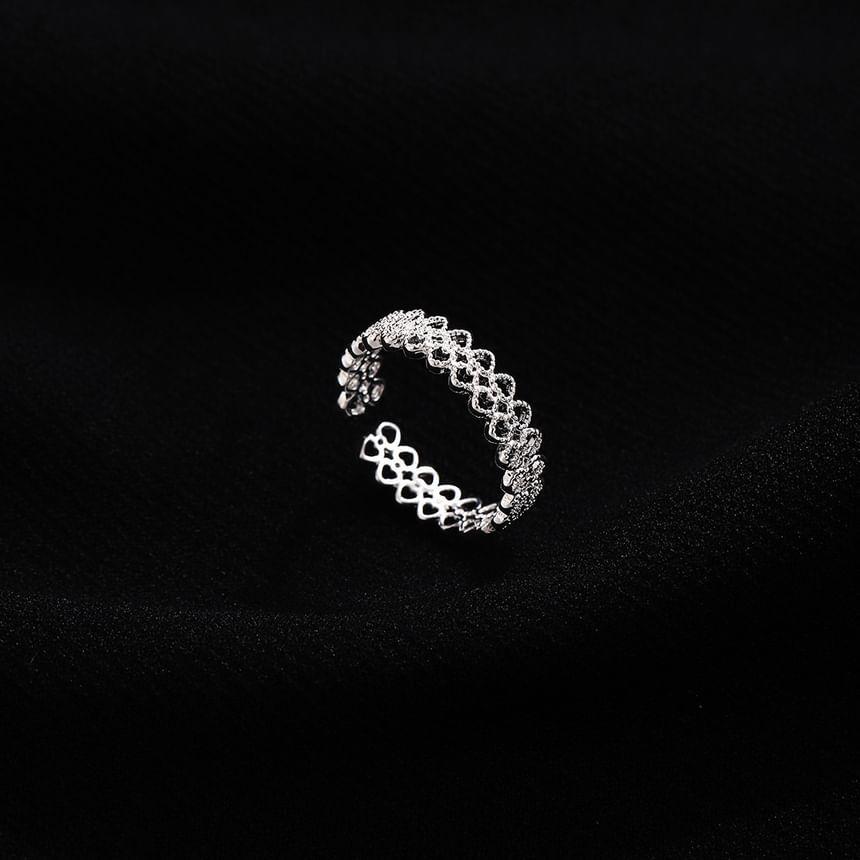 Cutout Alloy Open Ring Product Image