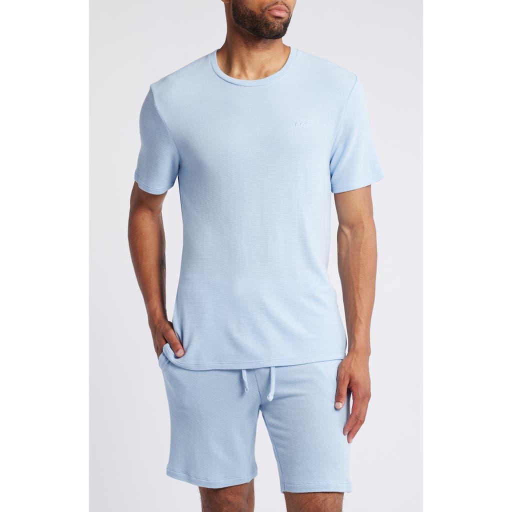 HUGO BOSS Rib Tee In Light Pastel Blue Product Image