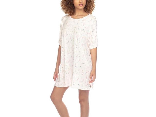 Honeydew Intimates Good Times Jersey Sleepshirt (Ivory Hearts) Women's Pajama Product Image