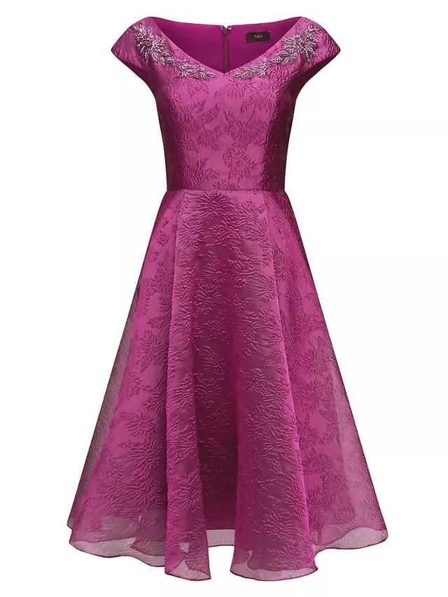 Kit Jacquard Cocktail Dress Product Image