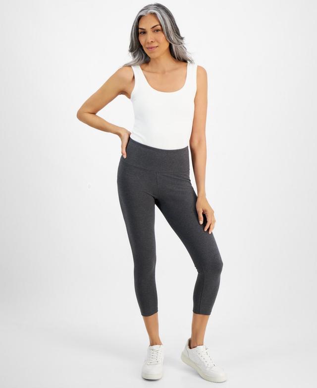 Style & Co Womens High Rise Cropped Pull-On Leggings, Created for Macys Product Image