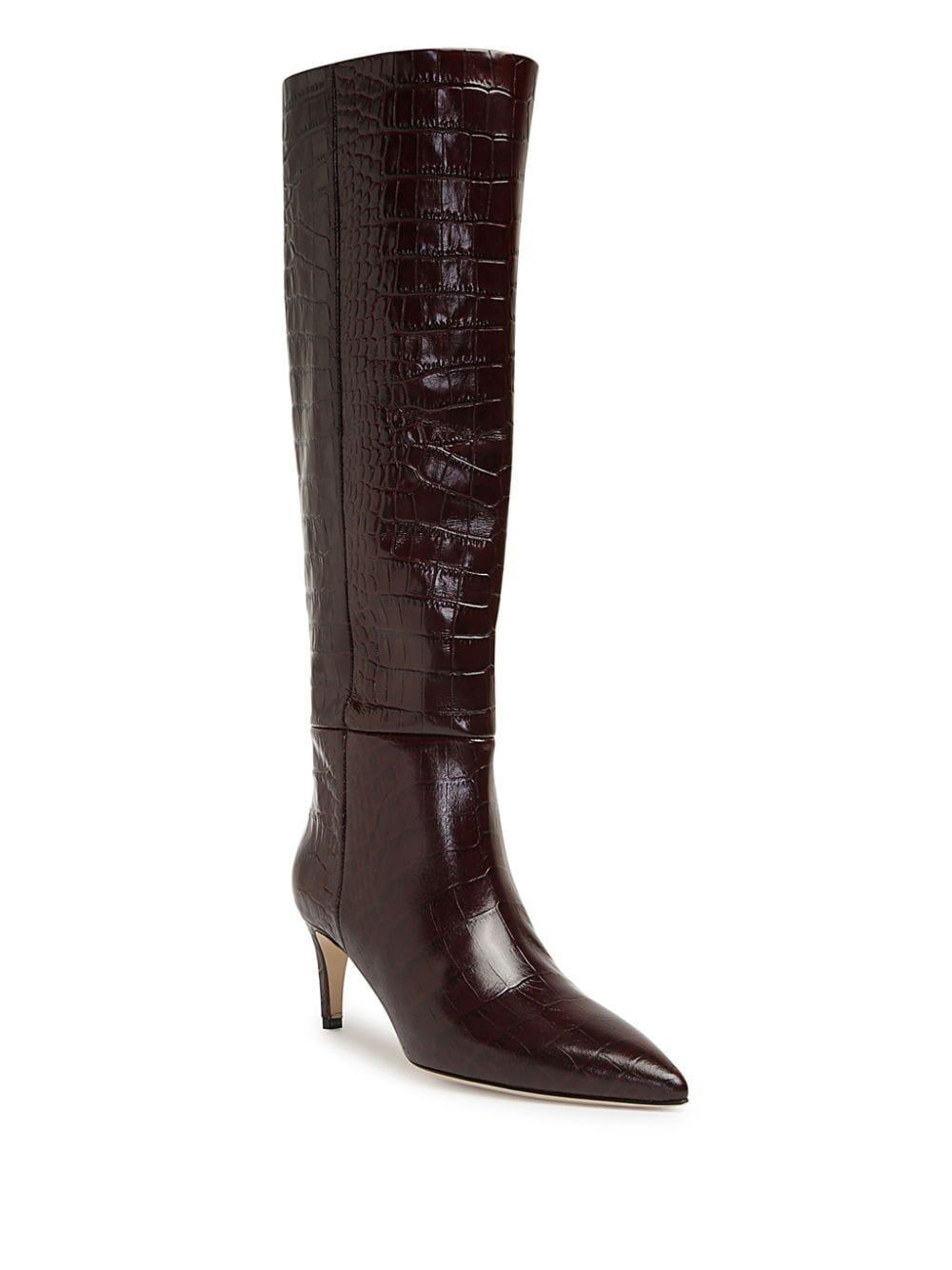 PARIS TEXAS Coco Knee High Boots In Red Product Image