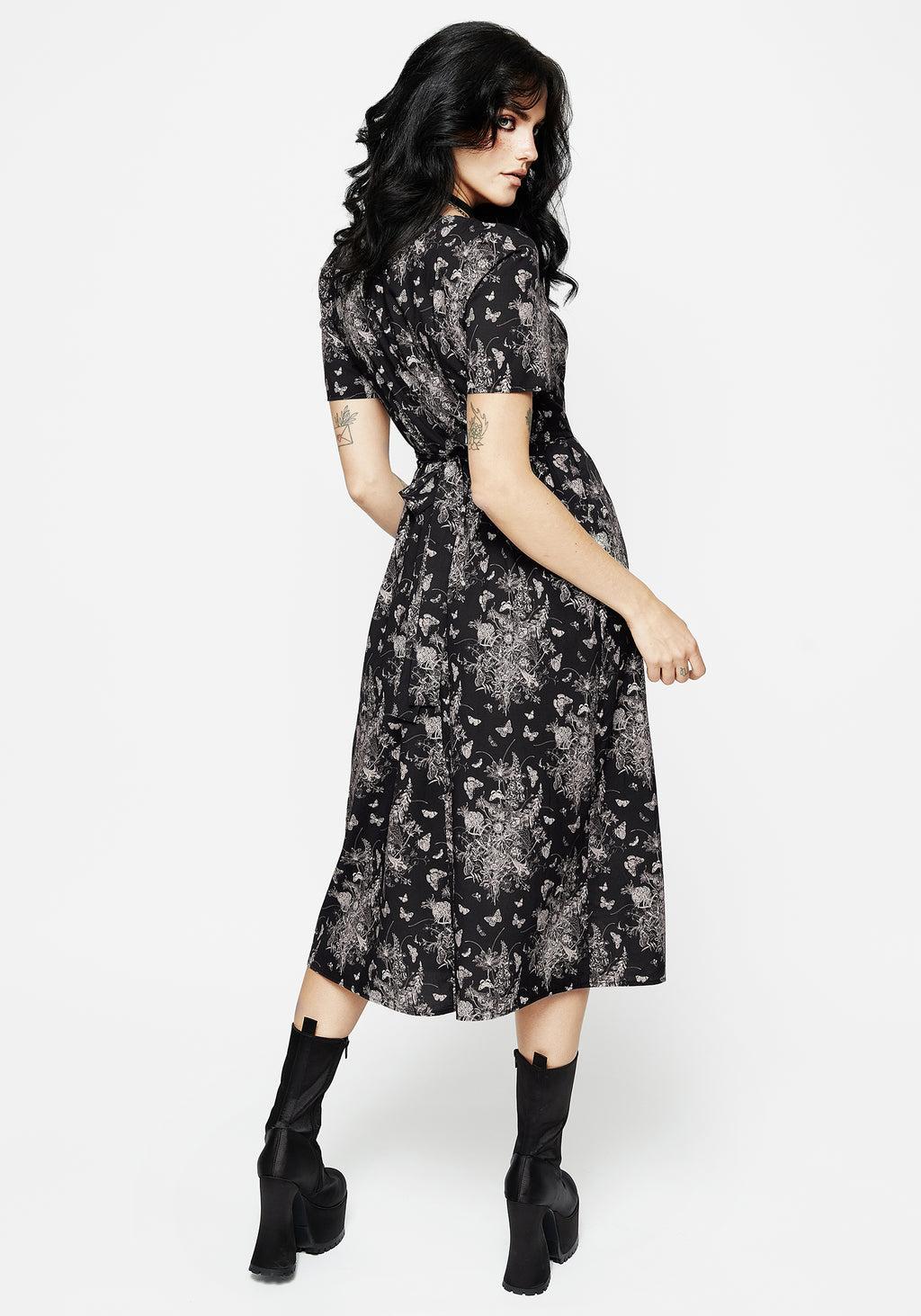 Thalia Button Front Midi Dress Product Image