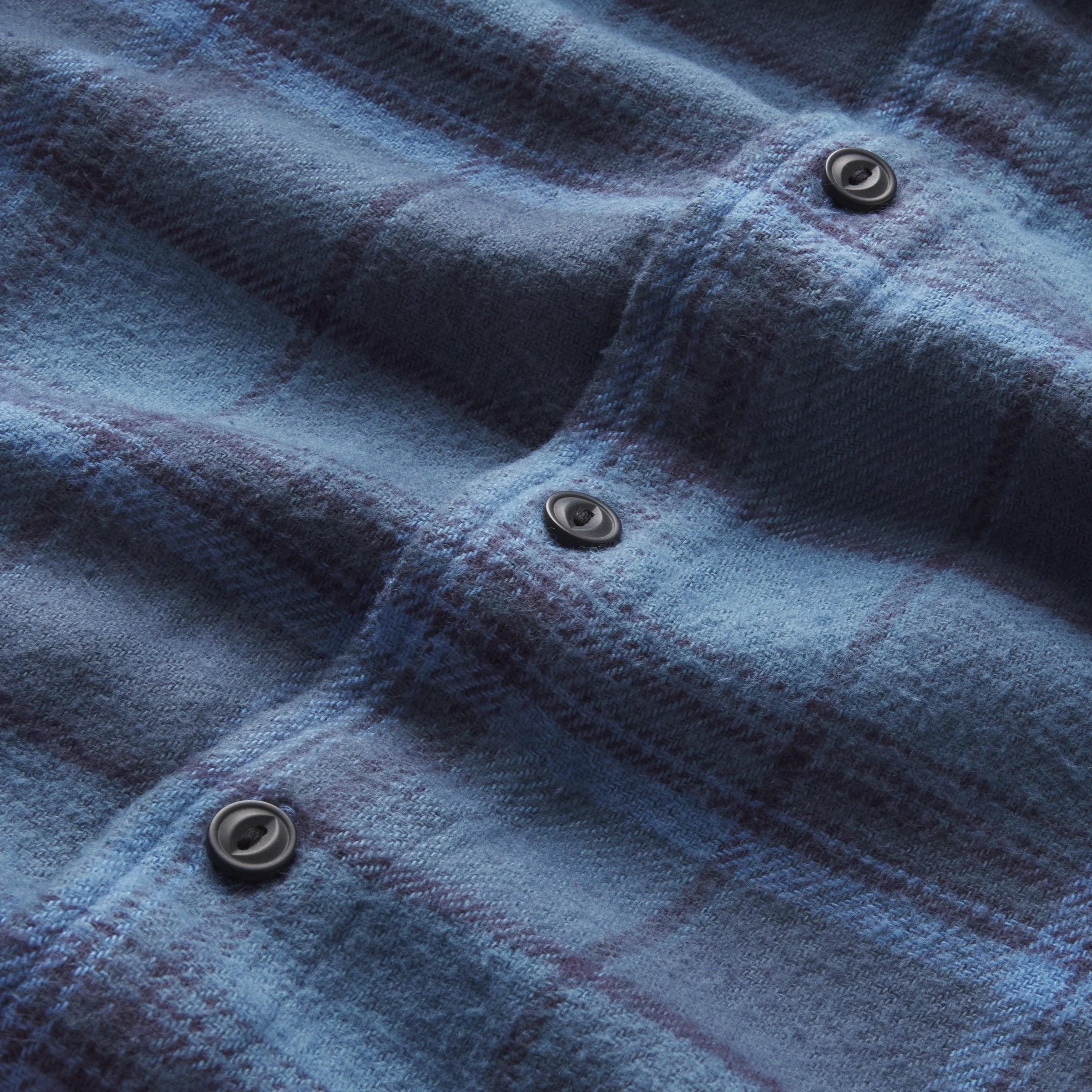 Scarboro Heritage Heavy Flannel - Navy Auburn Product Image