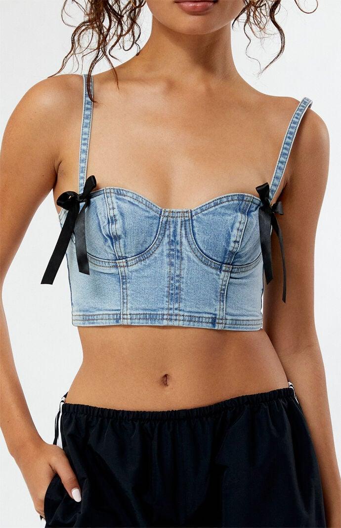 Women's Serafina Denim Corset Product Image