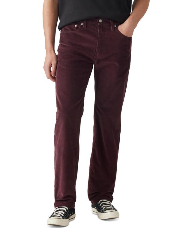 Mens Levis 505 Regular Fit Stretch Jeans Brown Product Image