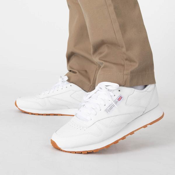 Reebok Lifestyle Classic Leather Pure Grey/Gum) Shoes Product Image