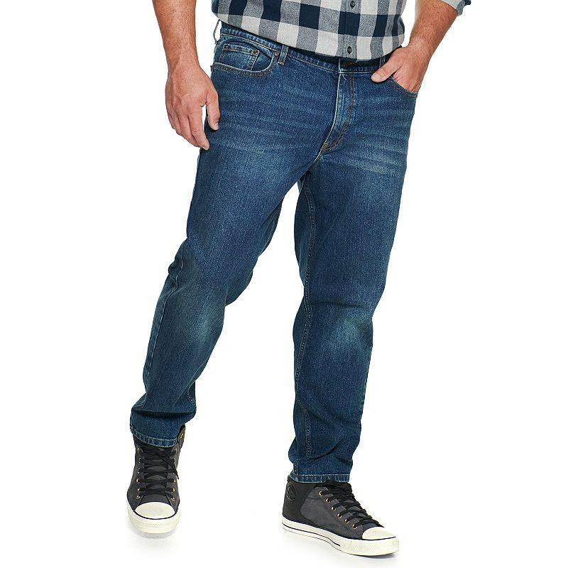 Big & Tall Sonoma Goods For Life Regular Fit Tapered Jeans, Mens Blue Stone Product Image