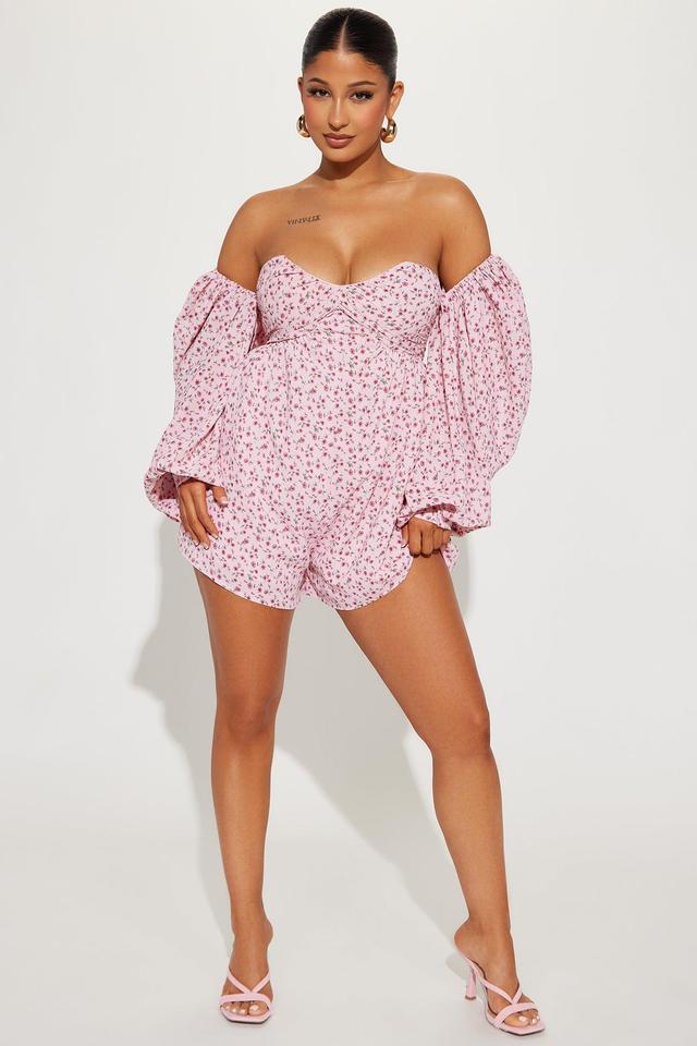 Sweet Like Honey Romper - Pink Product Image