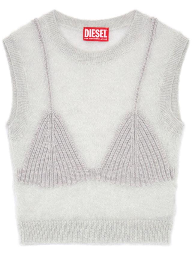 M-Arostica knitted tank top Product Image