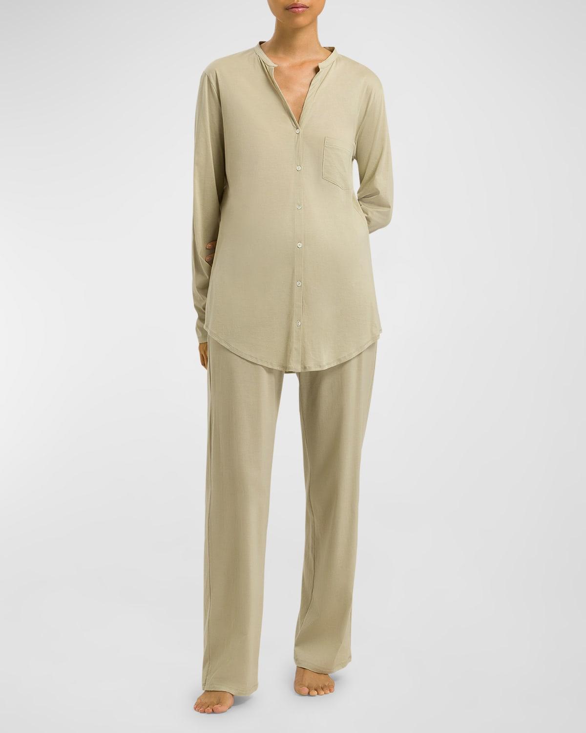 Womens Cotton Deluxe Pajama Set Product Image