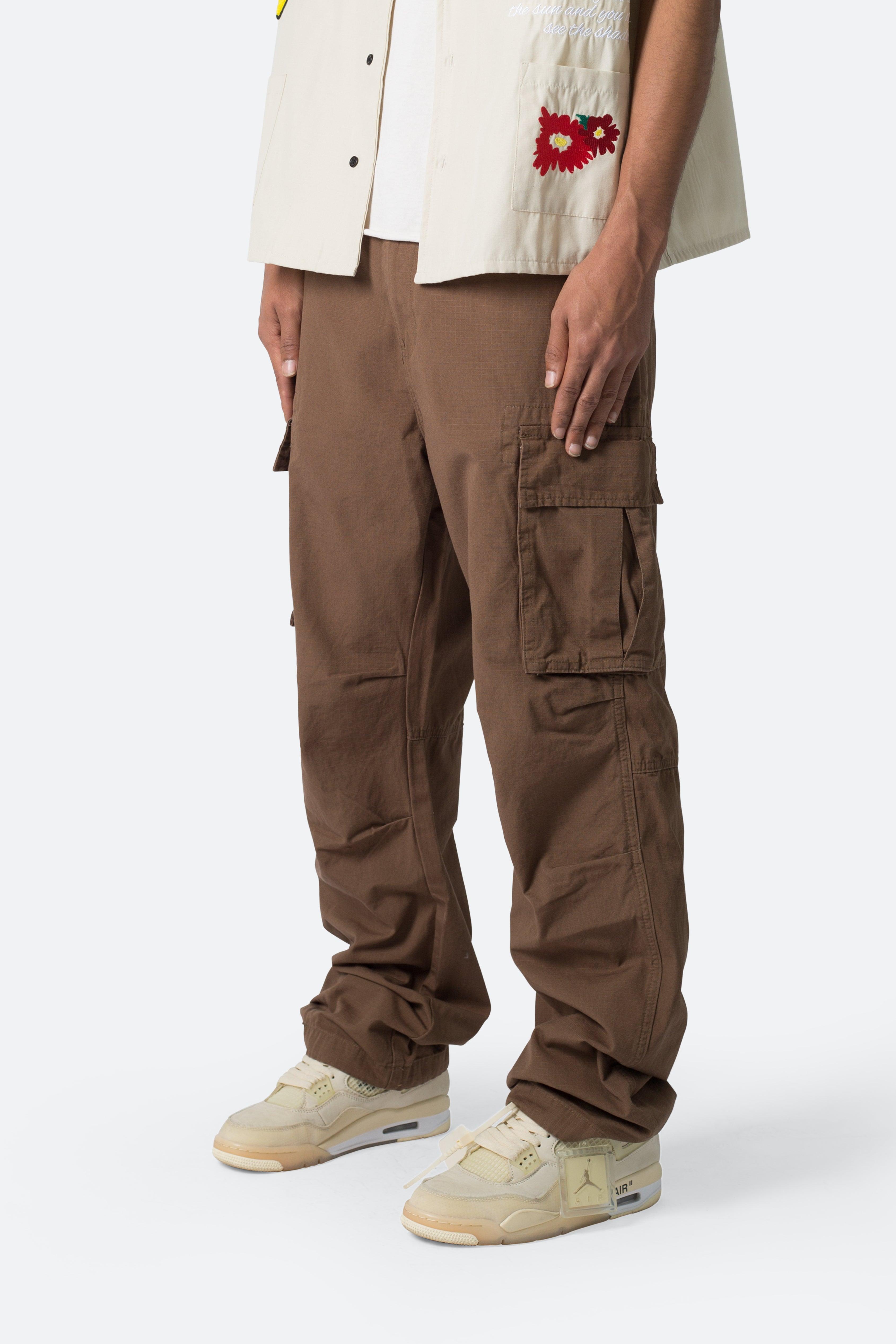 Ultra Baggy Vintage Cargo Pants - Brown Product Image