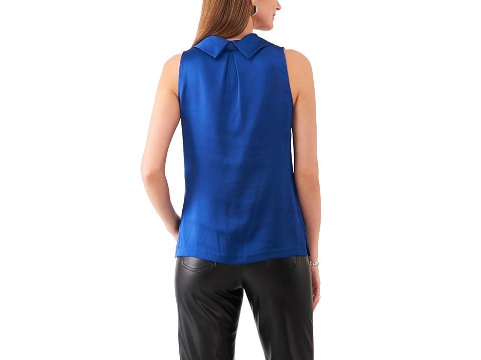 Vince Camuto Hammered Satin Sleeveless Cowl Neck Top Product Image