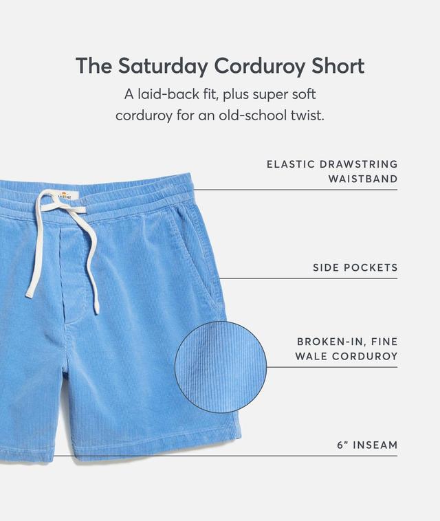 6" Saturday Corduroy Short Product Image