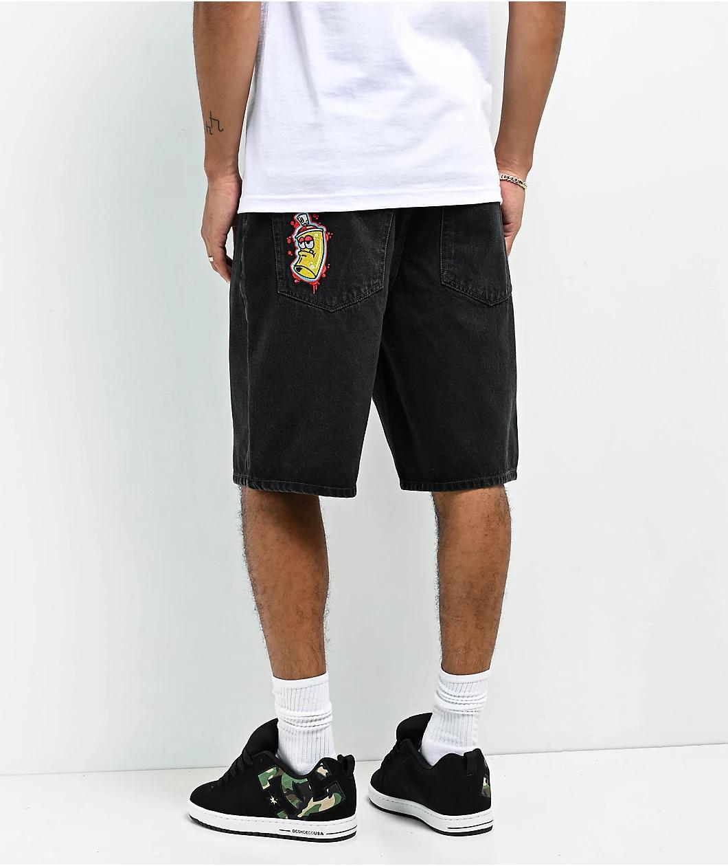 Empyre Shmutz Black Denim Skate Shorts  Product Image