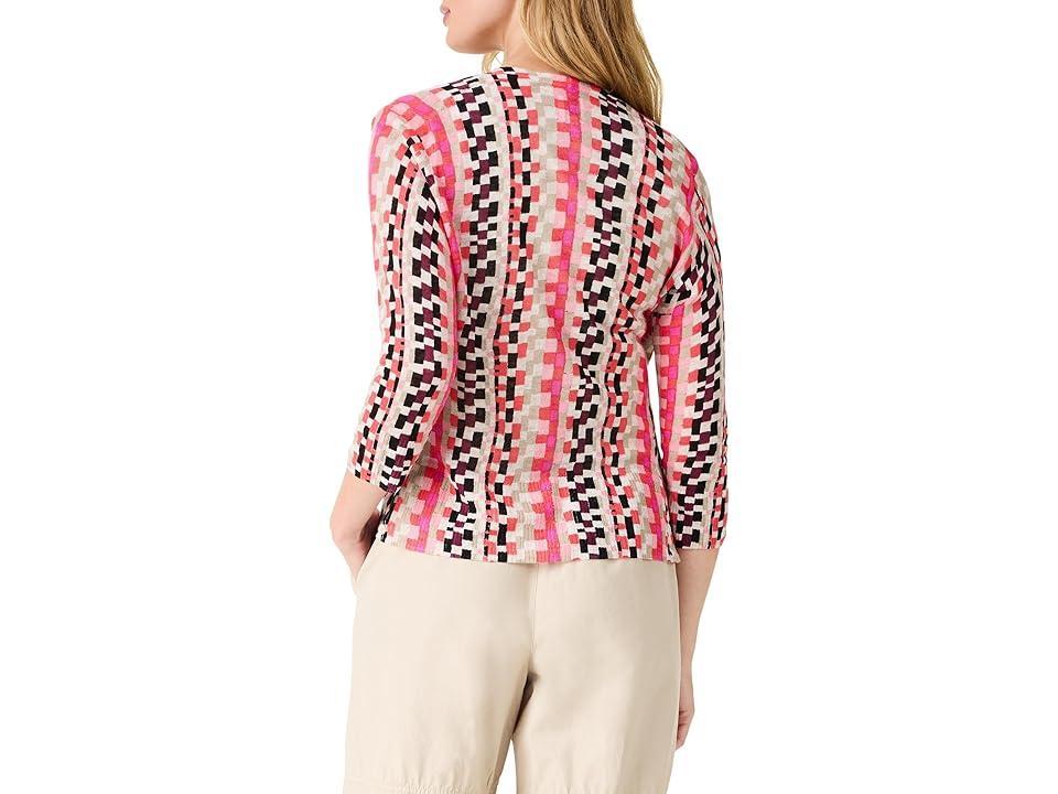 NIC+ZOE Petite Pixel Sunset 4-Way Cardigan Multi) Women's Sweater Product Image