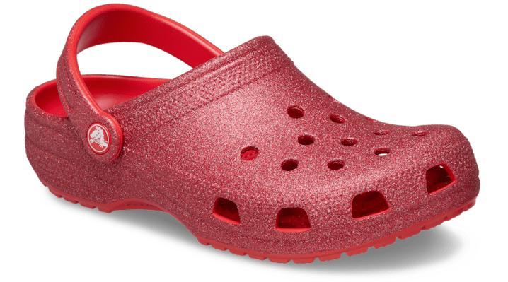 Crocs Womens Classic Glitter Clogs Product Image